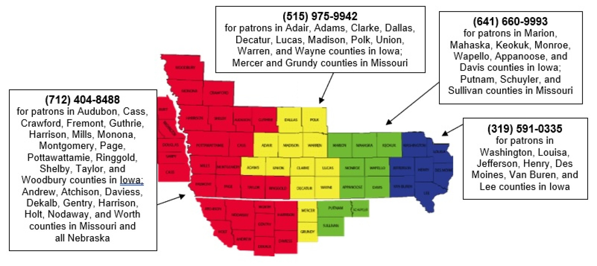 Please use these phone numbers for propane emergencies only!