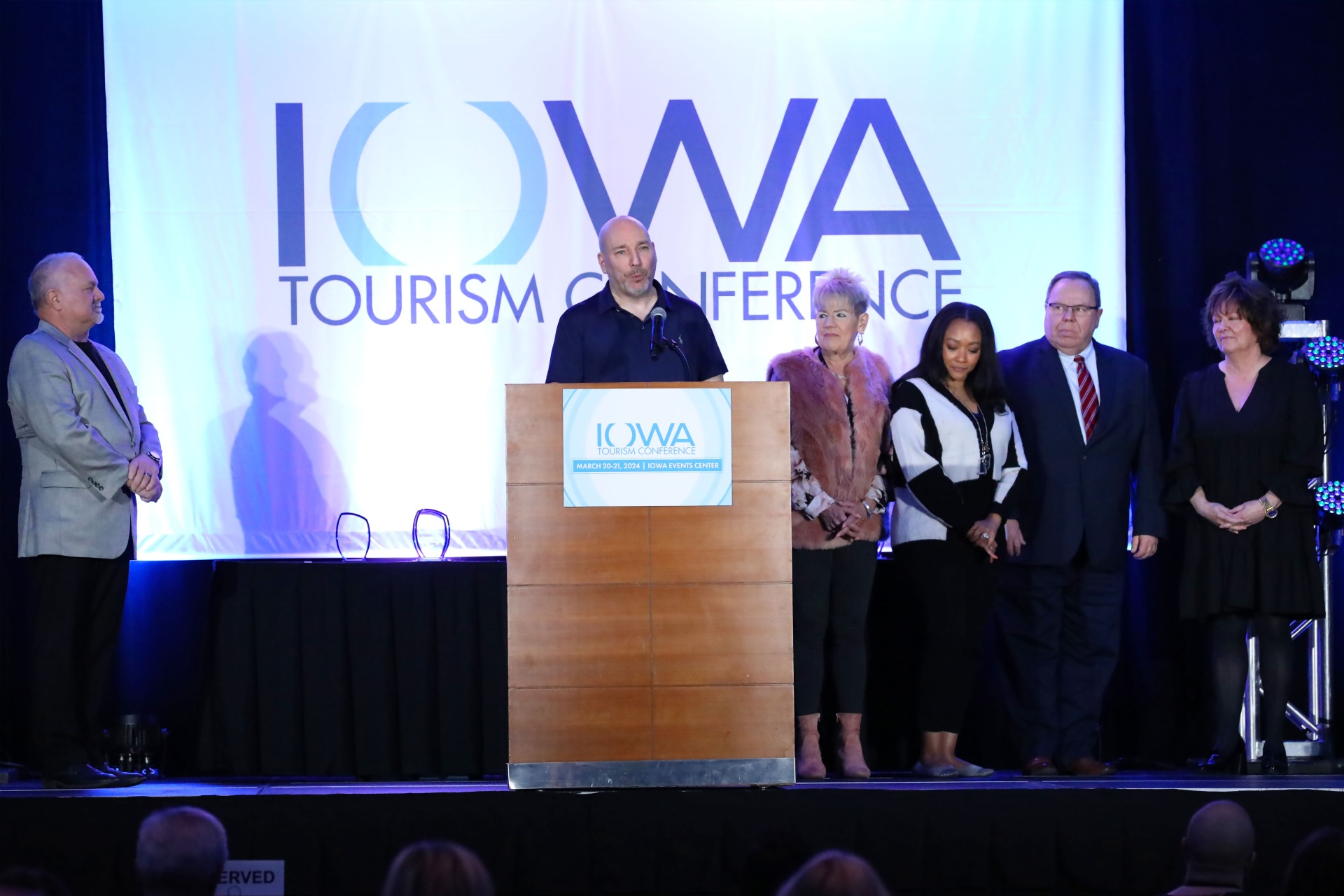 Mark Eckman speaks at Iowa Tourism Conference