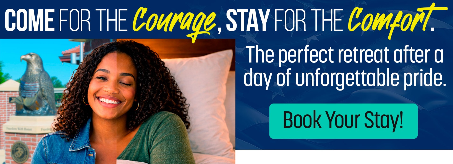 Come for the courage stay for the comfort