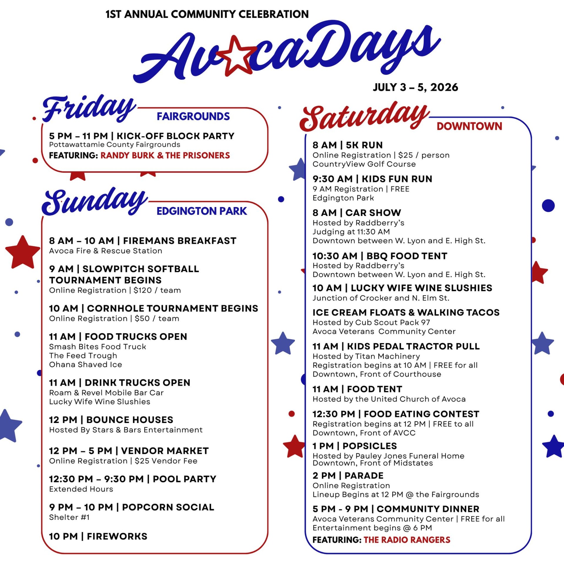 avoca days