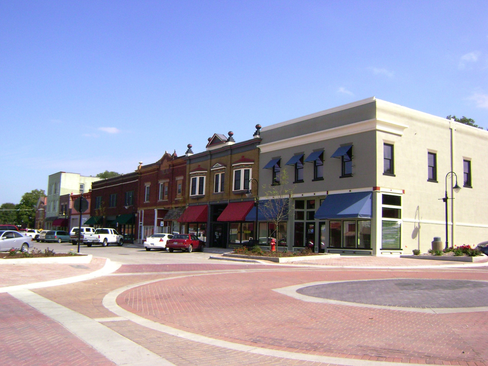 Charming downtown streetscape of Avoca, Iowa