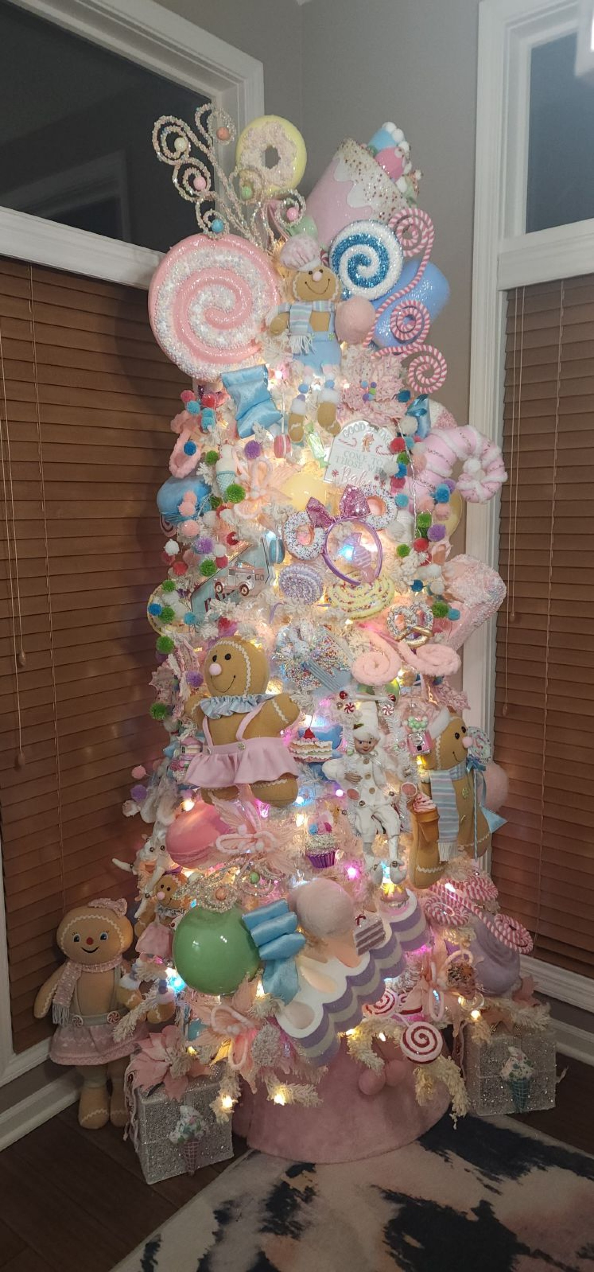 Pastel tree at burris home tour