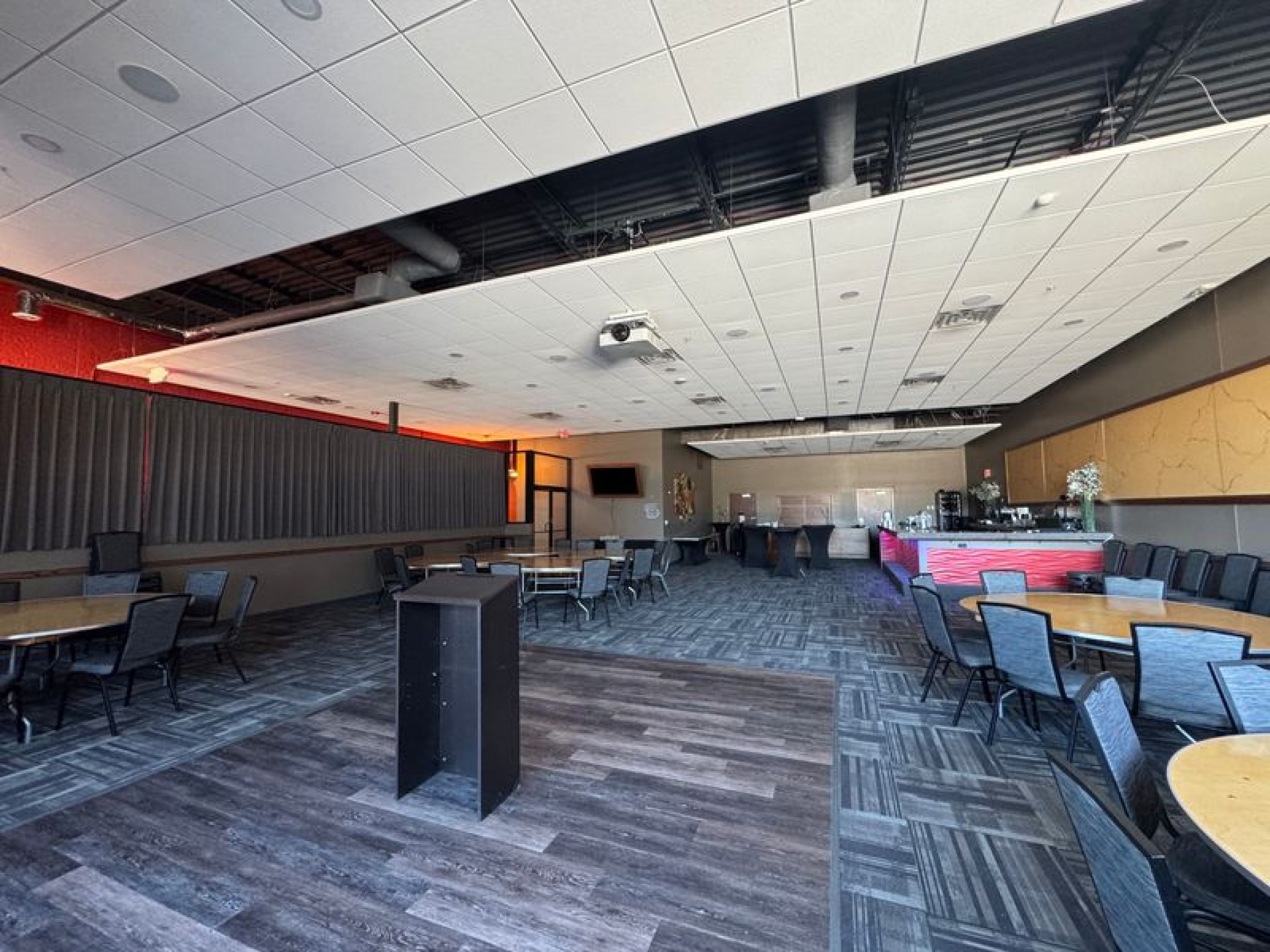 The gathering room at bowlero