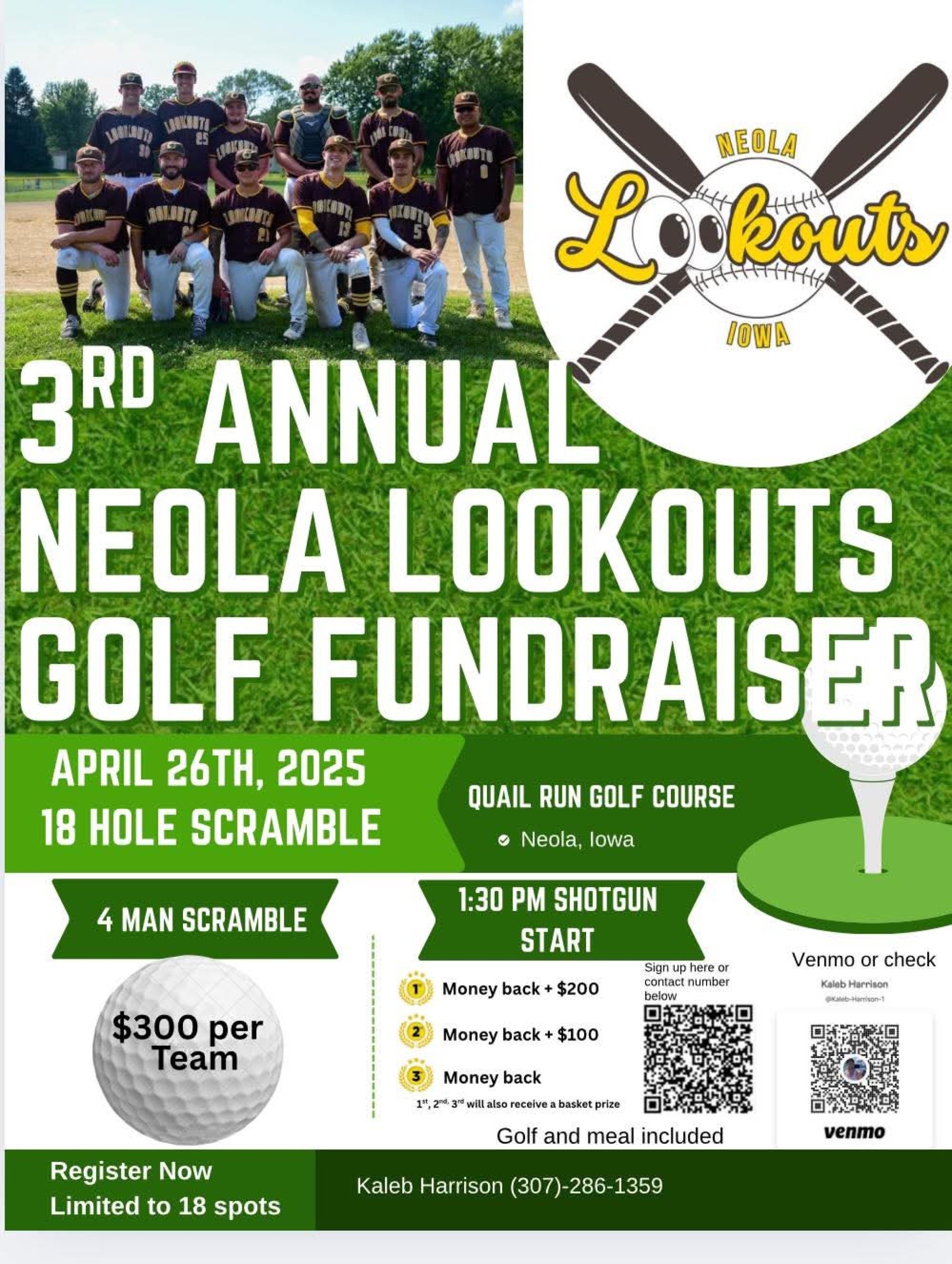 Golf fundraiser information