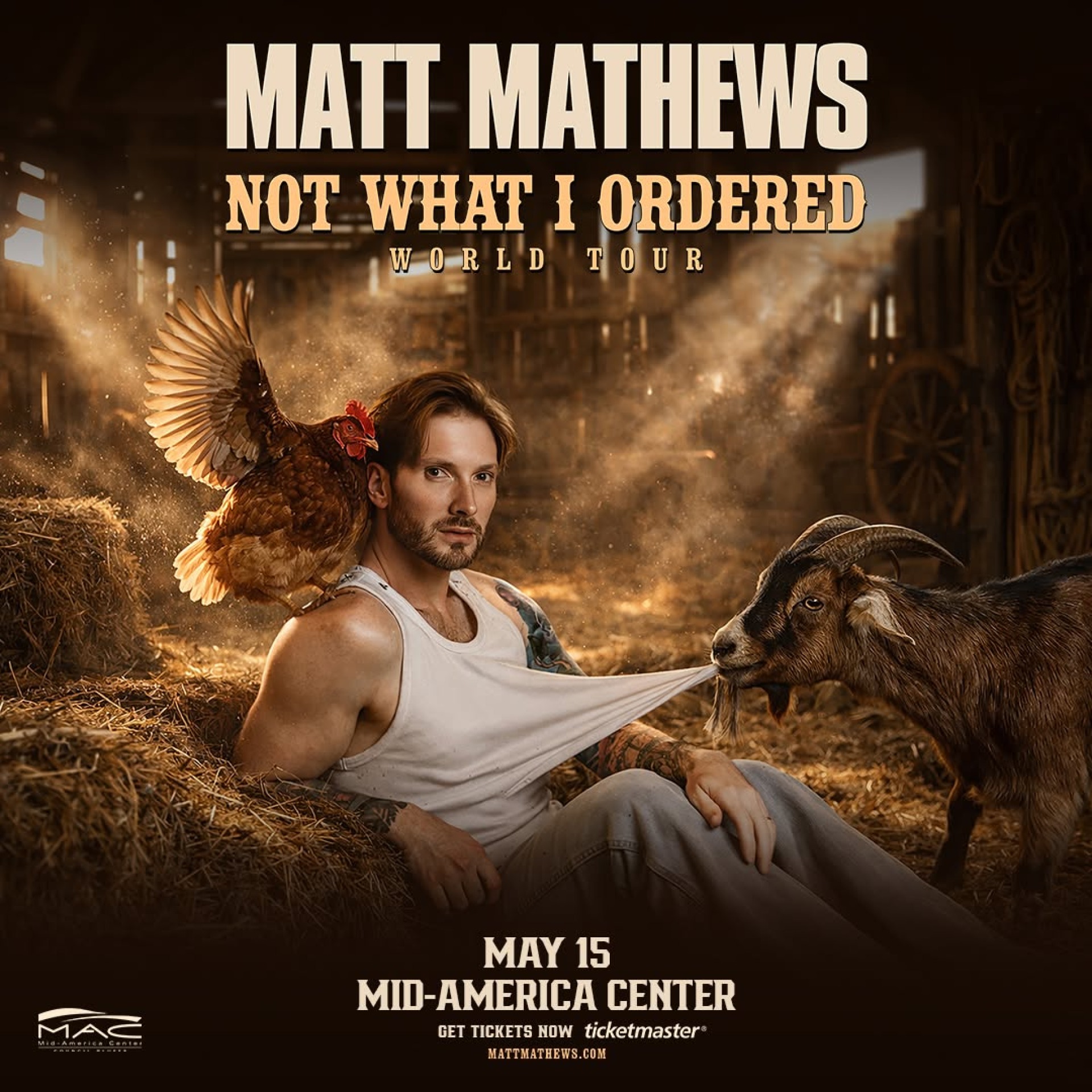 Matt Matthews, Not What I Ordered World Tour