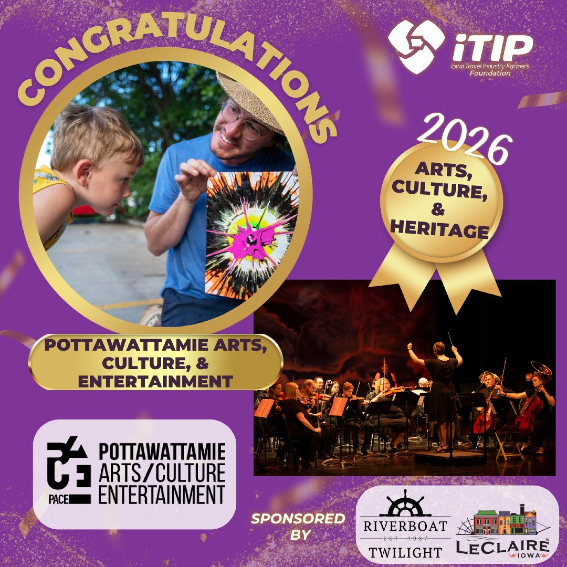 PACE, winner of 2026 Arts, Culture, & Heritage iTIP Award