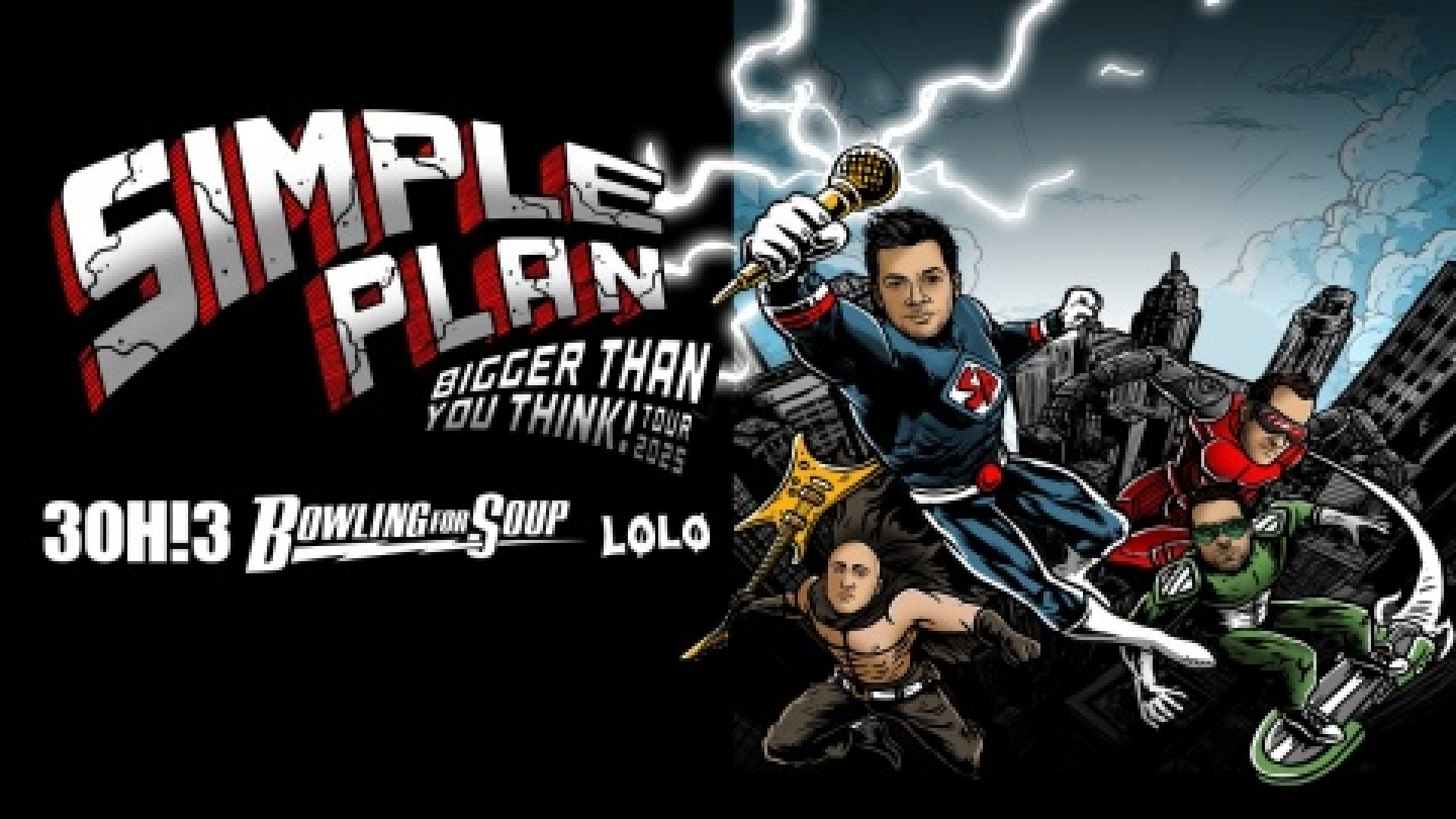 Simple Plan with Bowling for Soup, 30H!3 & LOLO