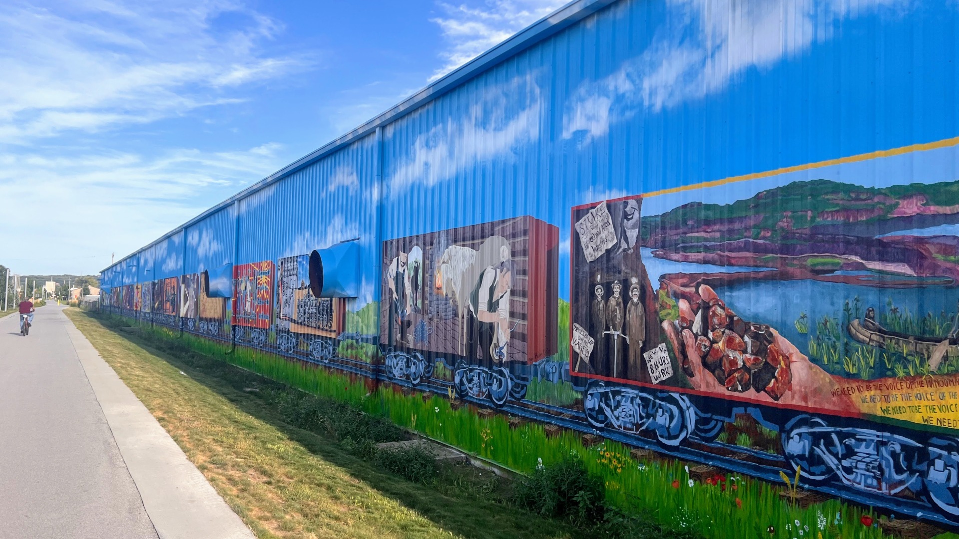 tracks of time mural