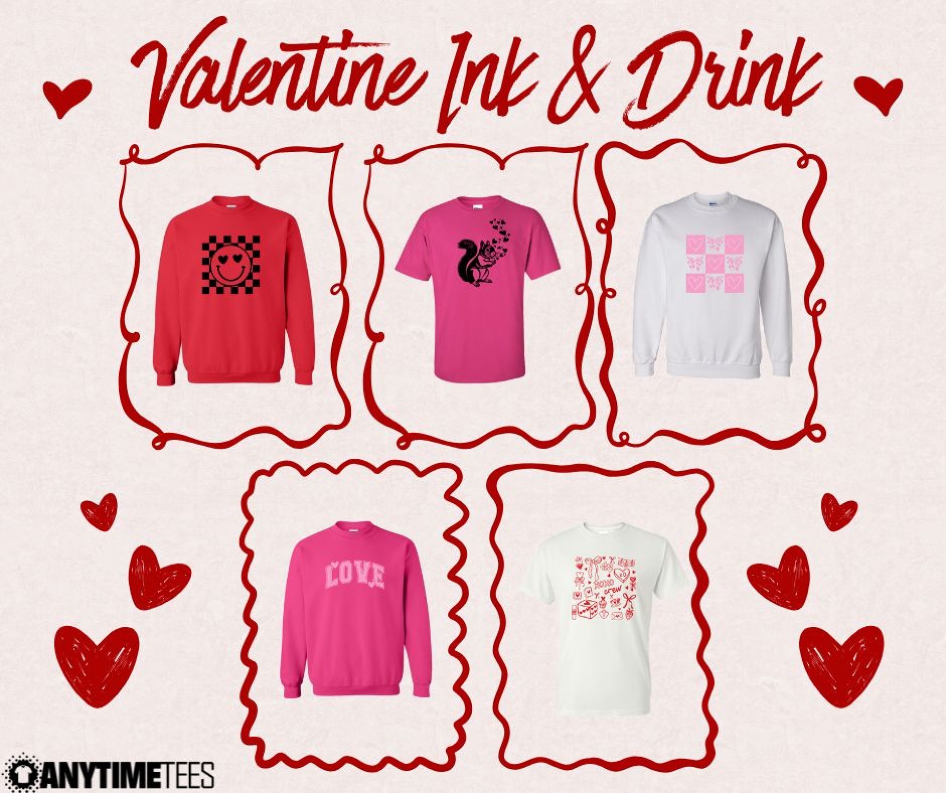 Valentines ink and drink