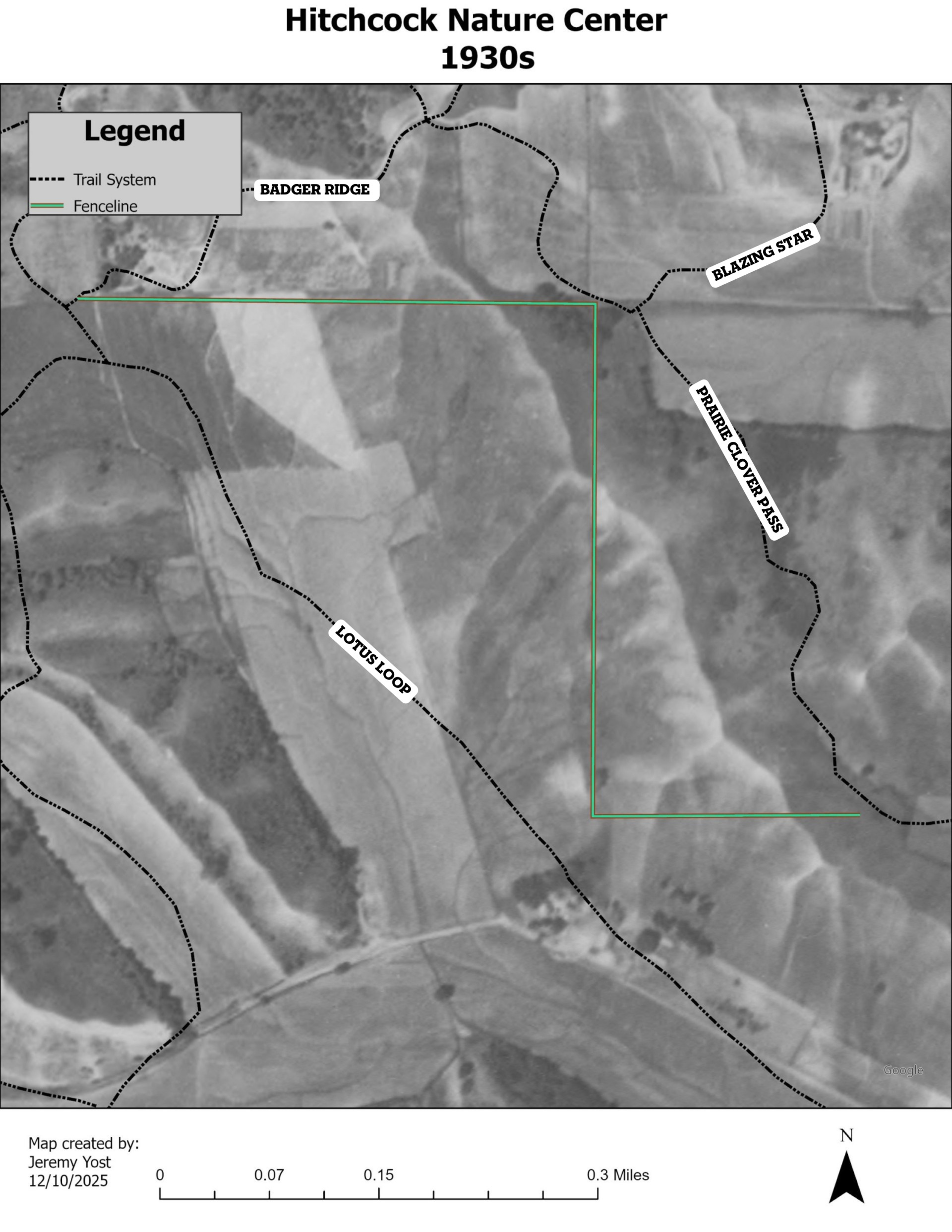 Map photo from 1930s