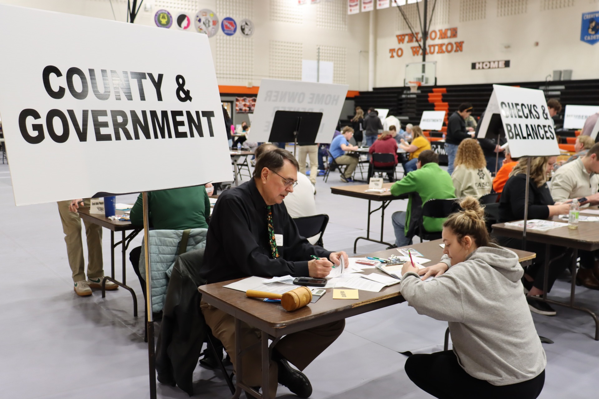 City and Government table at Reality 101 fair.